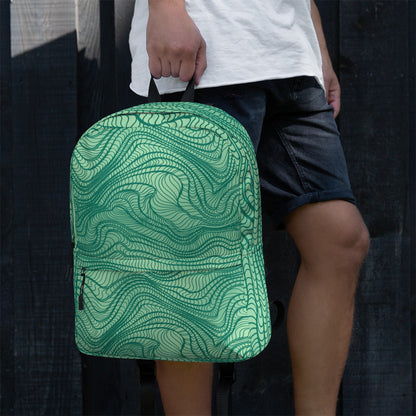 waves pattern Backpack