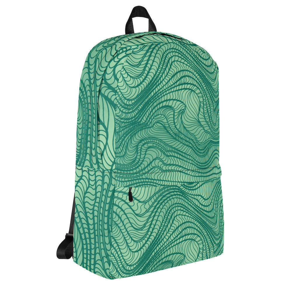 waves pattern Backpack