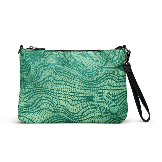 waves pattern Crossbody bag