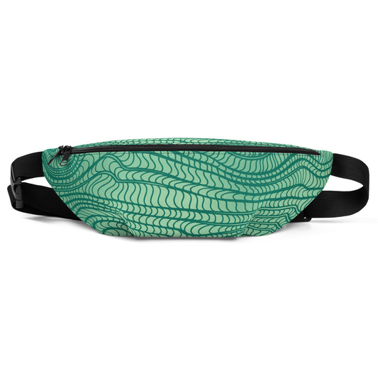 waves pattern Fanny Pack