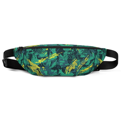 green yellow jersey pattern Fanny Pack