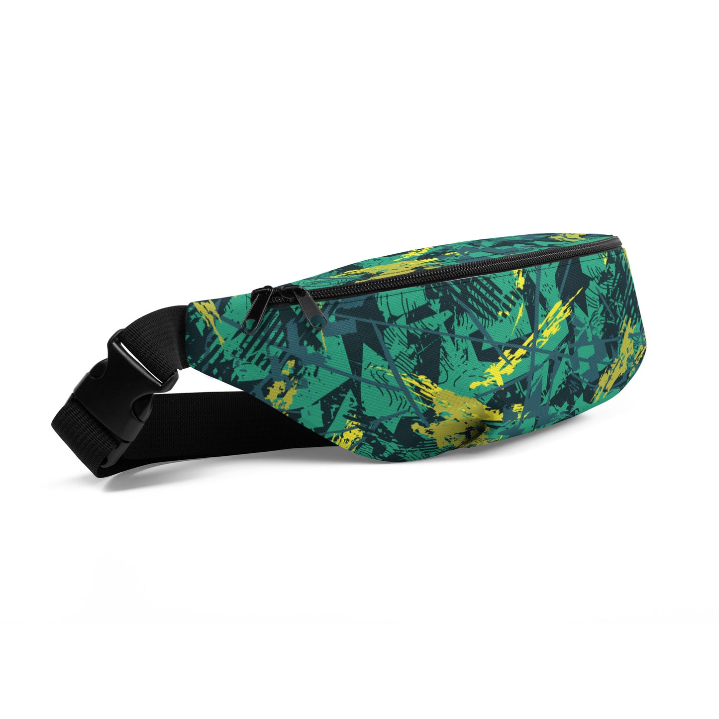 green yellow jersey pattern Fanny Pack