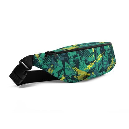 green yellow jersey pattern Fanny Pack