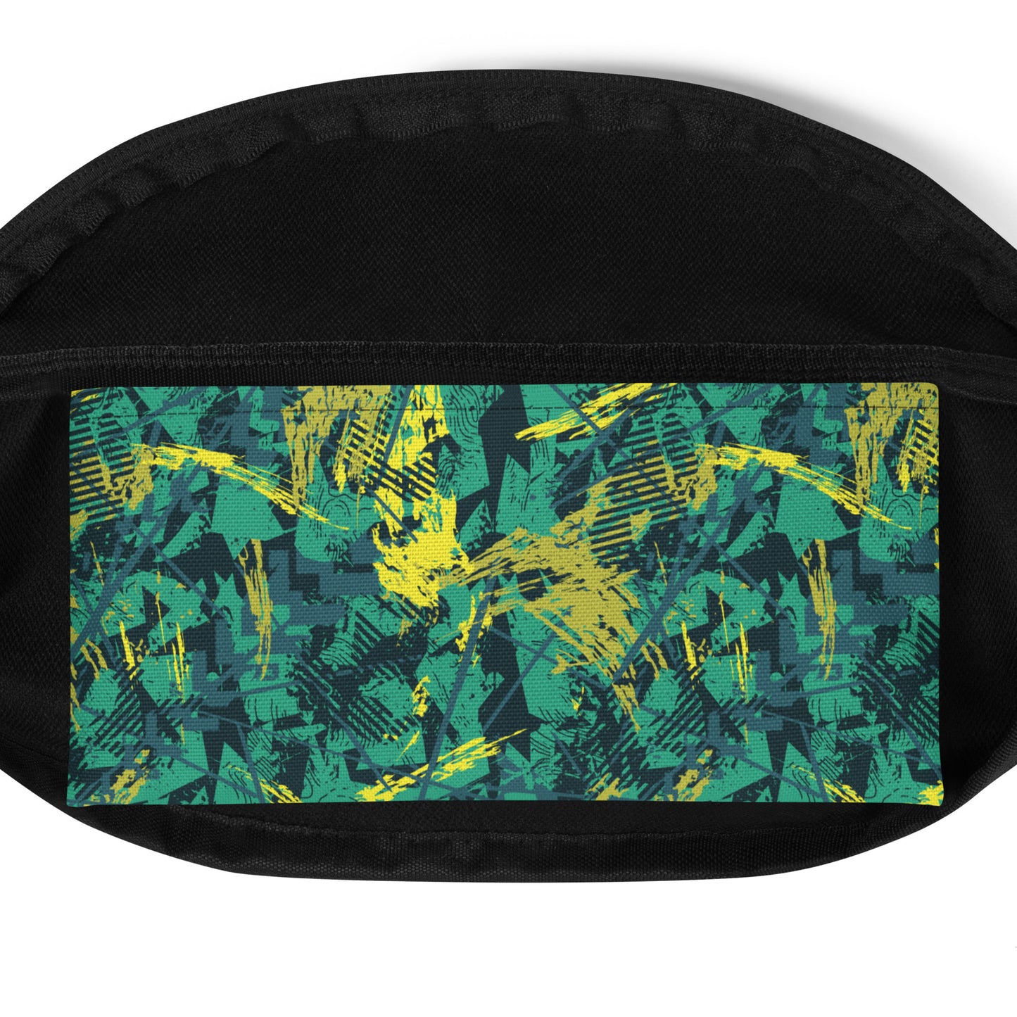 green yellow jersey pattern Fanny Pack