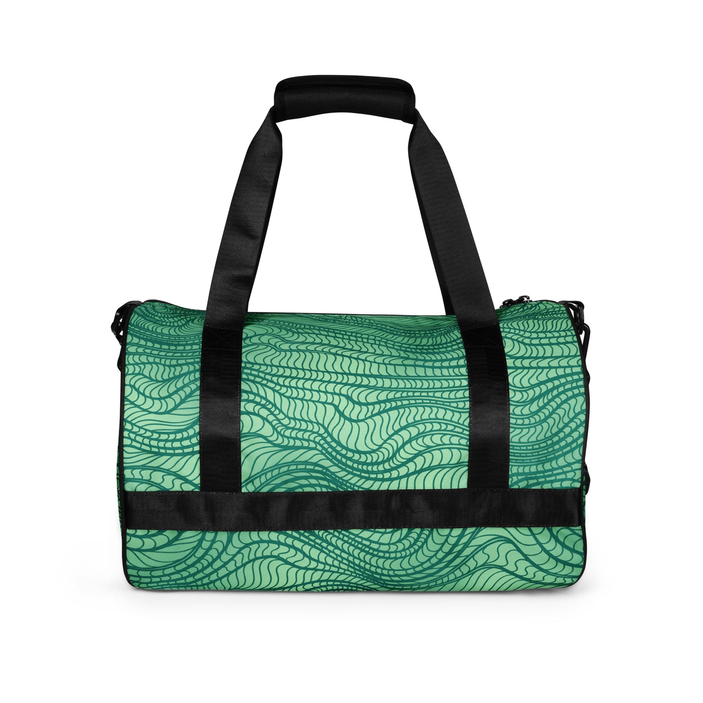 waves pattern All-over print gym bag