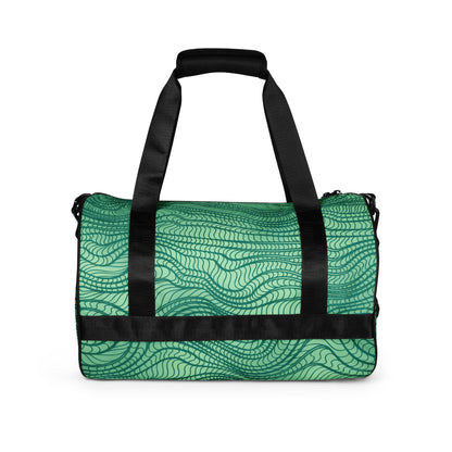 waves pattern All-over print gym bag