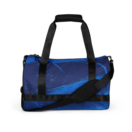 Grunge textured All-over print gym bag