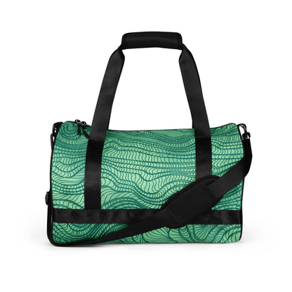 waves pattern All-over print gym bag