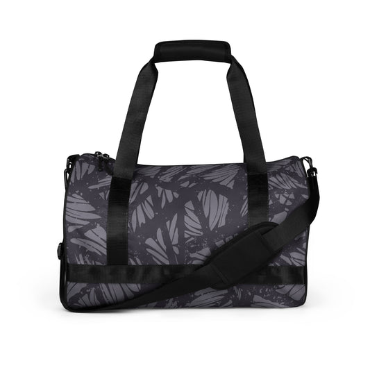 Gray Veins All-over print gym bag