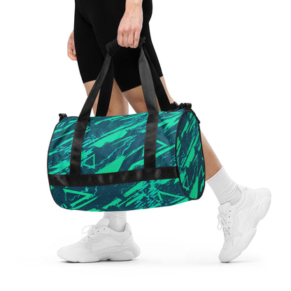 Nautical Jade All-over print gym bag