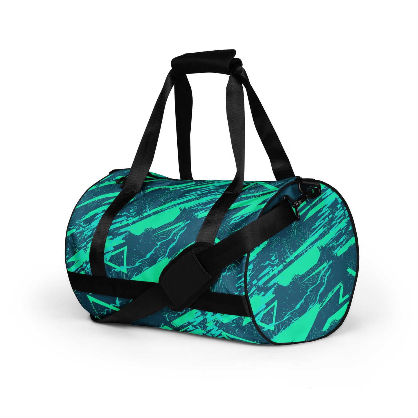 Nautical Jade All-over print gym bag