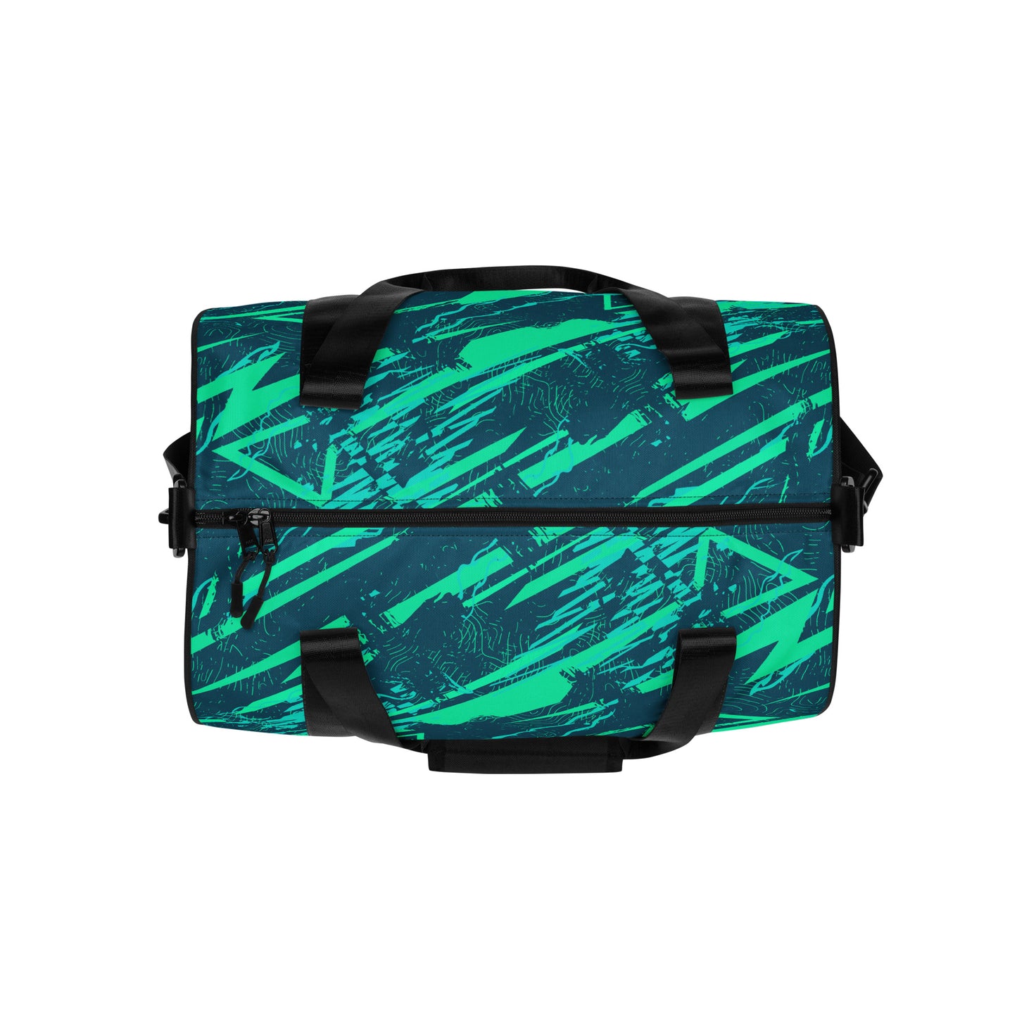 Nautical Jade All-over print gym bag