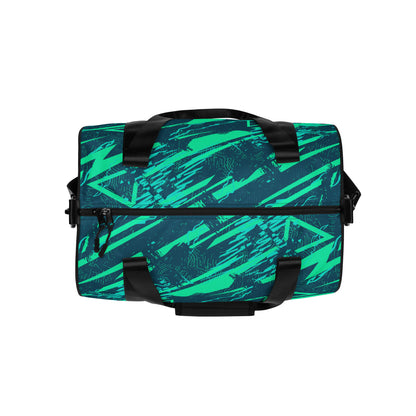 Nautical Jade All-over print gym bag