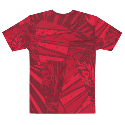 Red jersey pattern Men's t-shirt