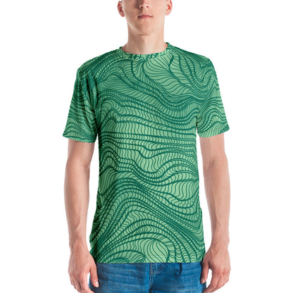 waves pattern Men's t-shirt