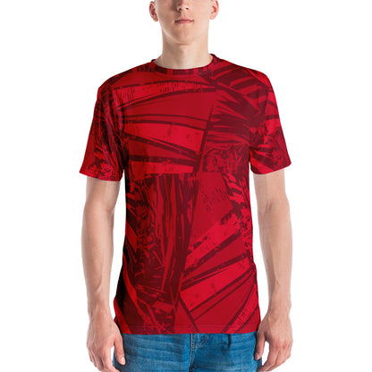 Red jersey pattern Men's t-shirt