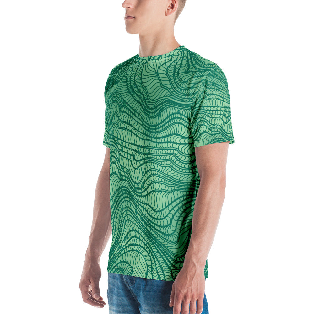 waves pattern Men's t-shirt