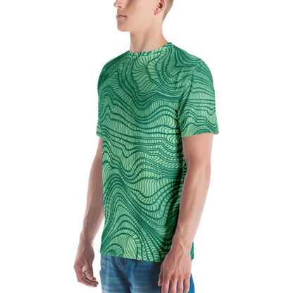 waves pattern Men's t-shirt