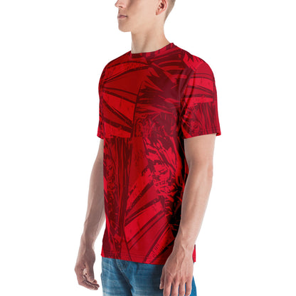 Red jersey pattern Men's t-shirt