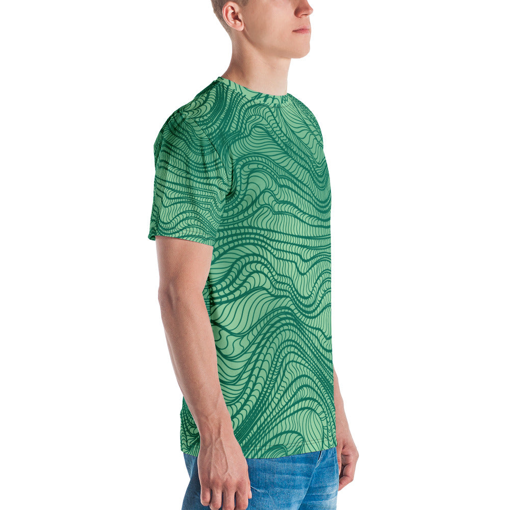 waves pattern Men's t-shirt