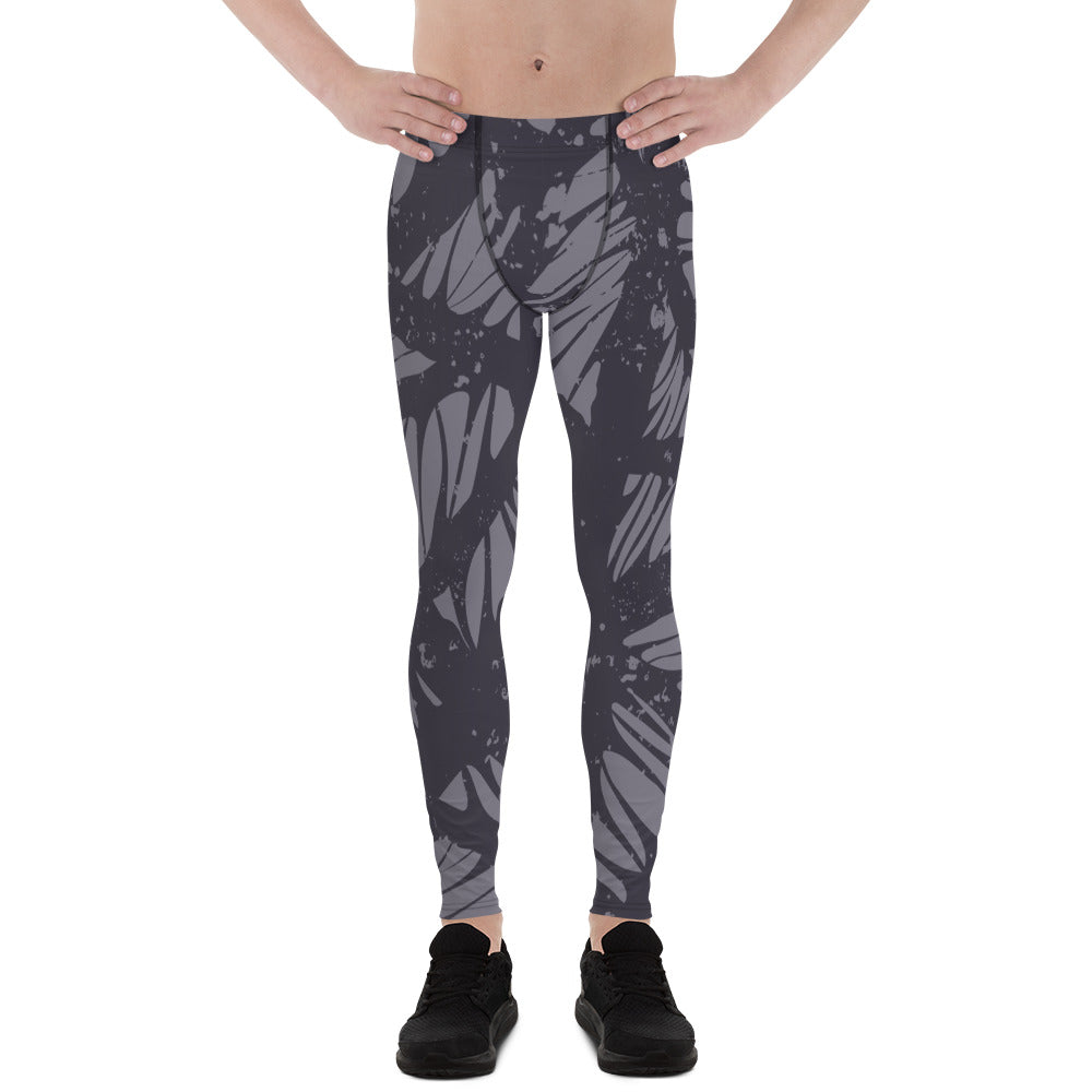 Gray Veins Men's Leggings