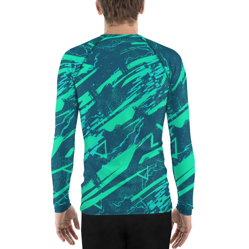 Nautical Jade Men's Rash Guard