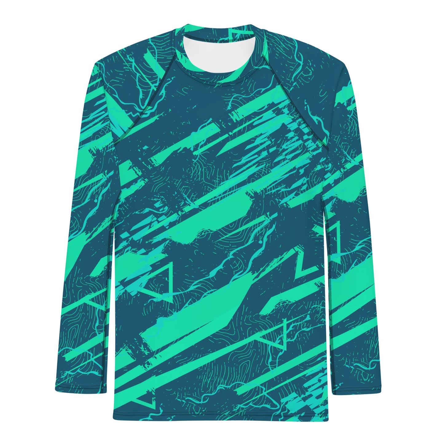 Nautical Jade Men's Rash Guard