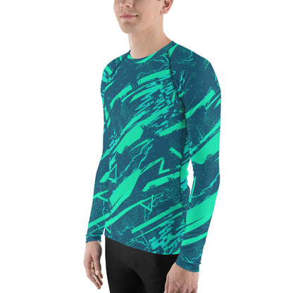 Nautical Jade Men's Rash Guard