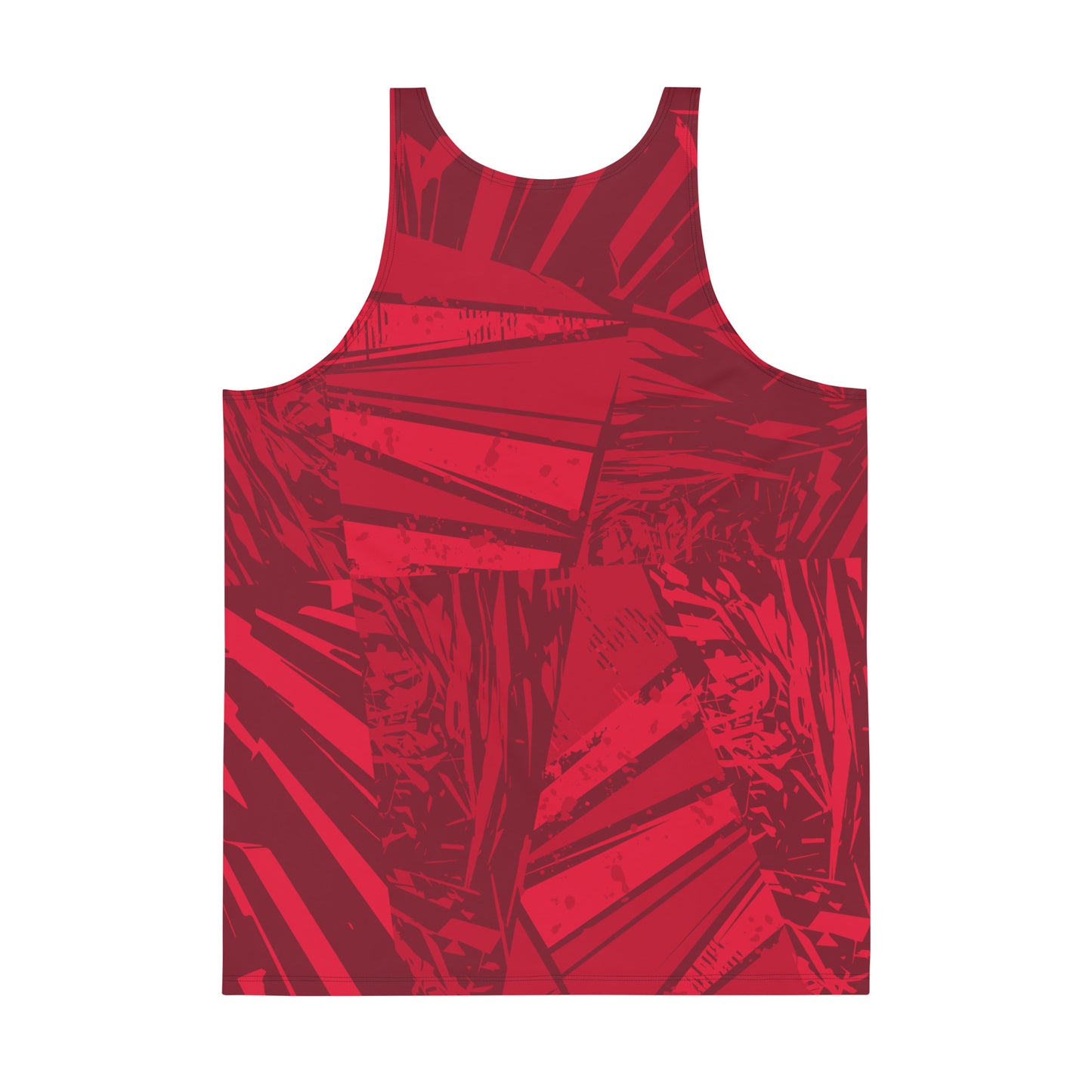 Red jersey pattern Men Tank Top