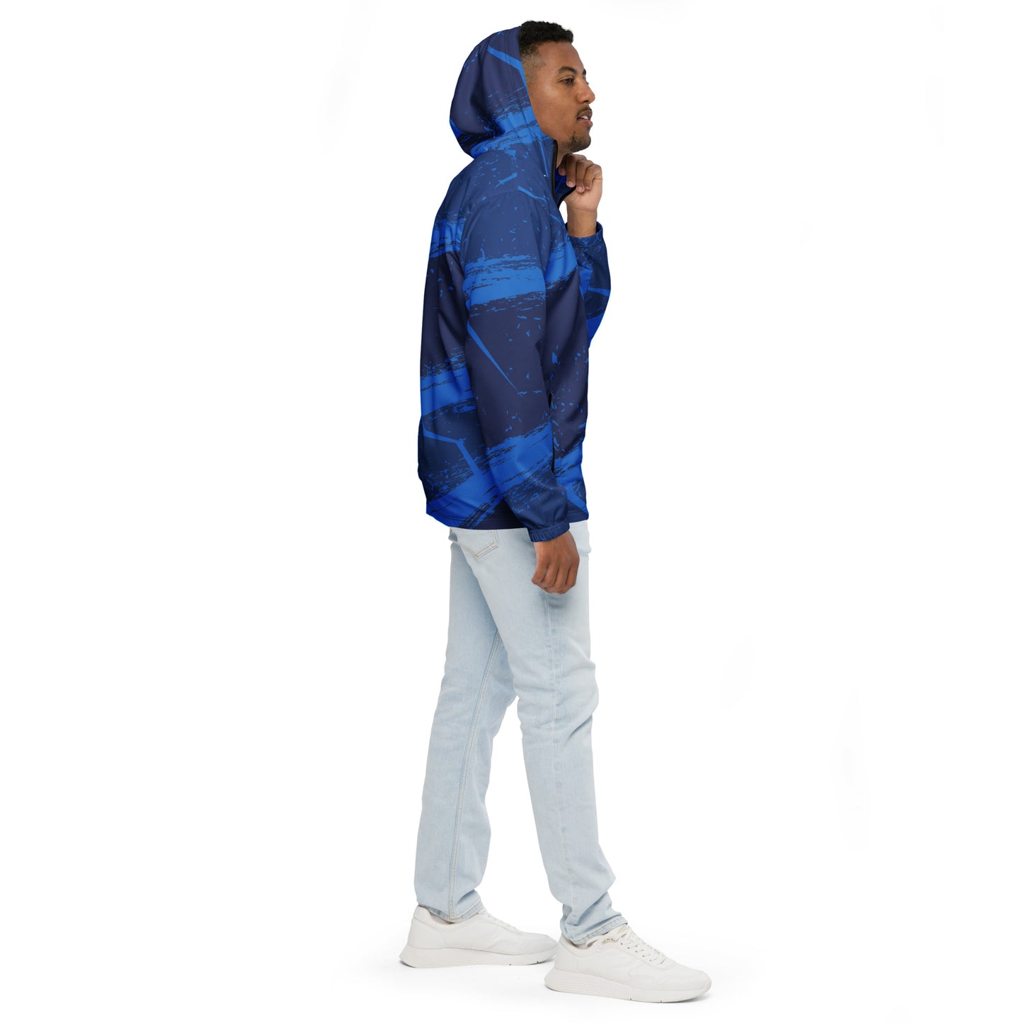 Grunge textured Men’s windbreaker