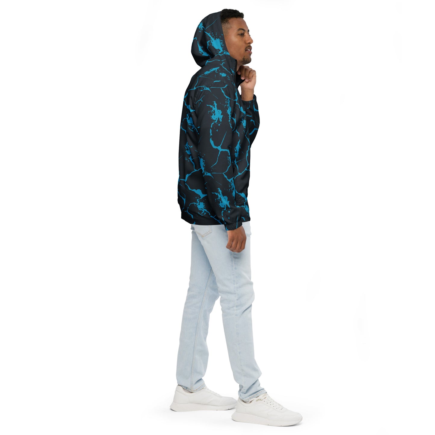 Nautical Waves Men’s windbreaker