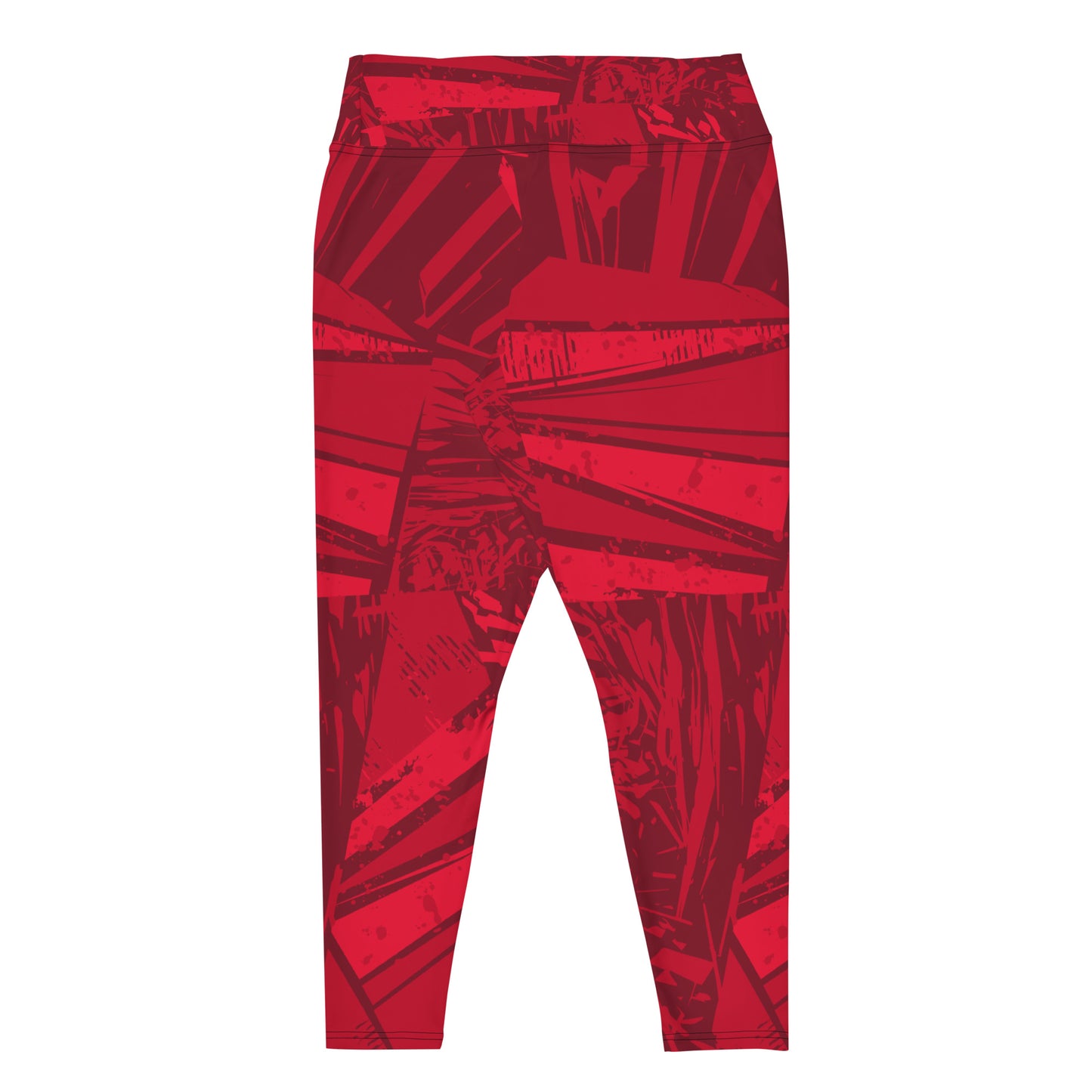 Red jersey pattern All-Over Print Plus Size Leggings