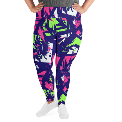 Pastel Marine All-Over Print Plus Size Leggings