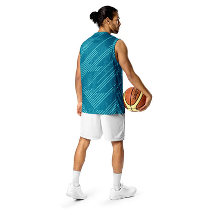 Refreshing and Tranquil Recycled unisex basketball jersey