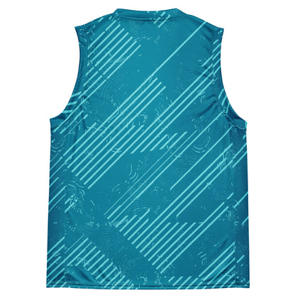 Refreshing and Tranquil Recycled unisex basketball jersey