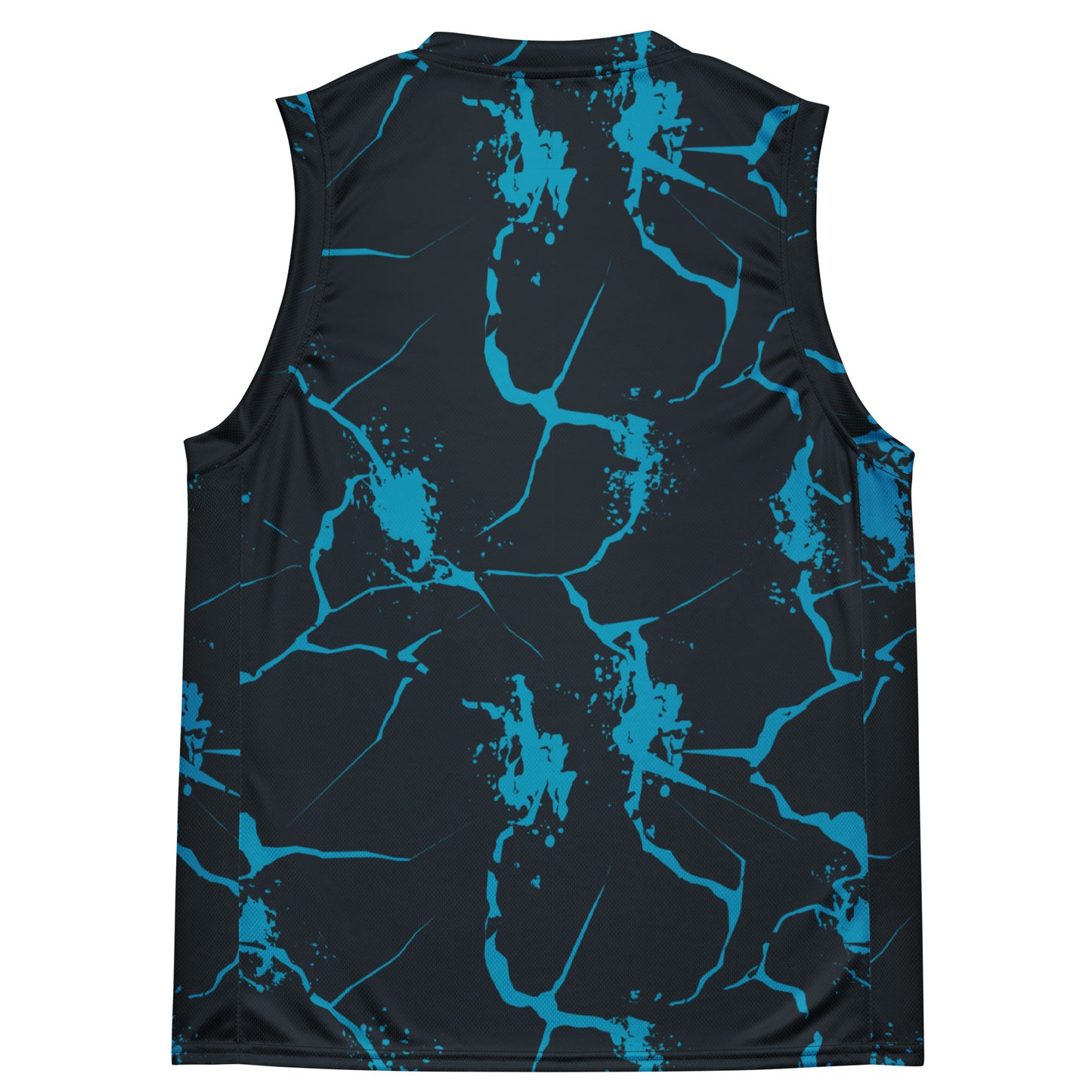 Nautical Waves Recycled unisex basketball jersey