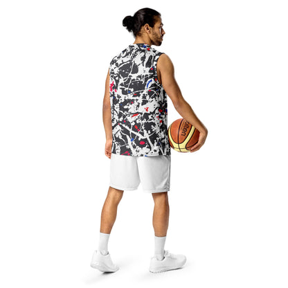 Spot Harmony Recycled unisex basketball jersey