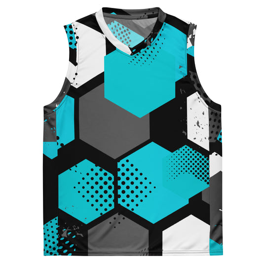 Spot Pattern Recycled unisex basketball jersey