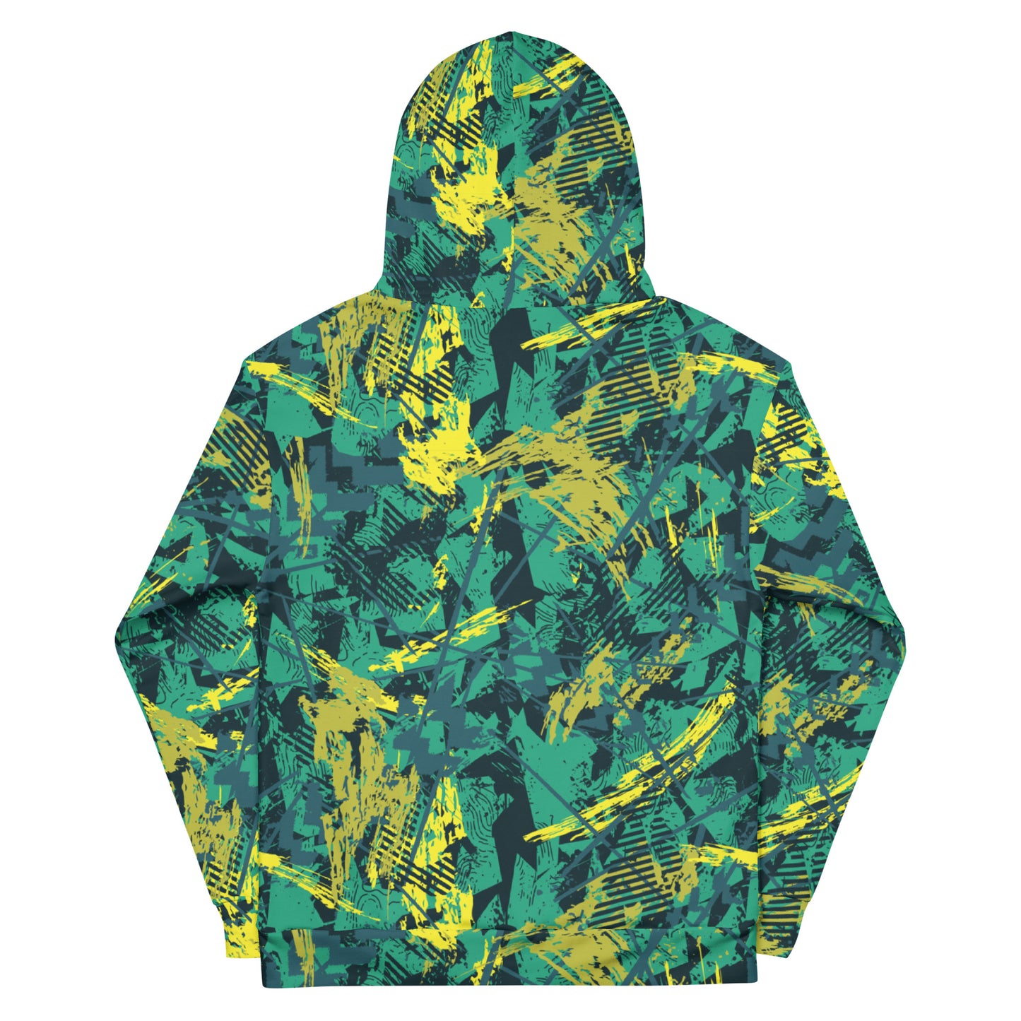 green yellow jersey pattern Unisex Hoodie