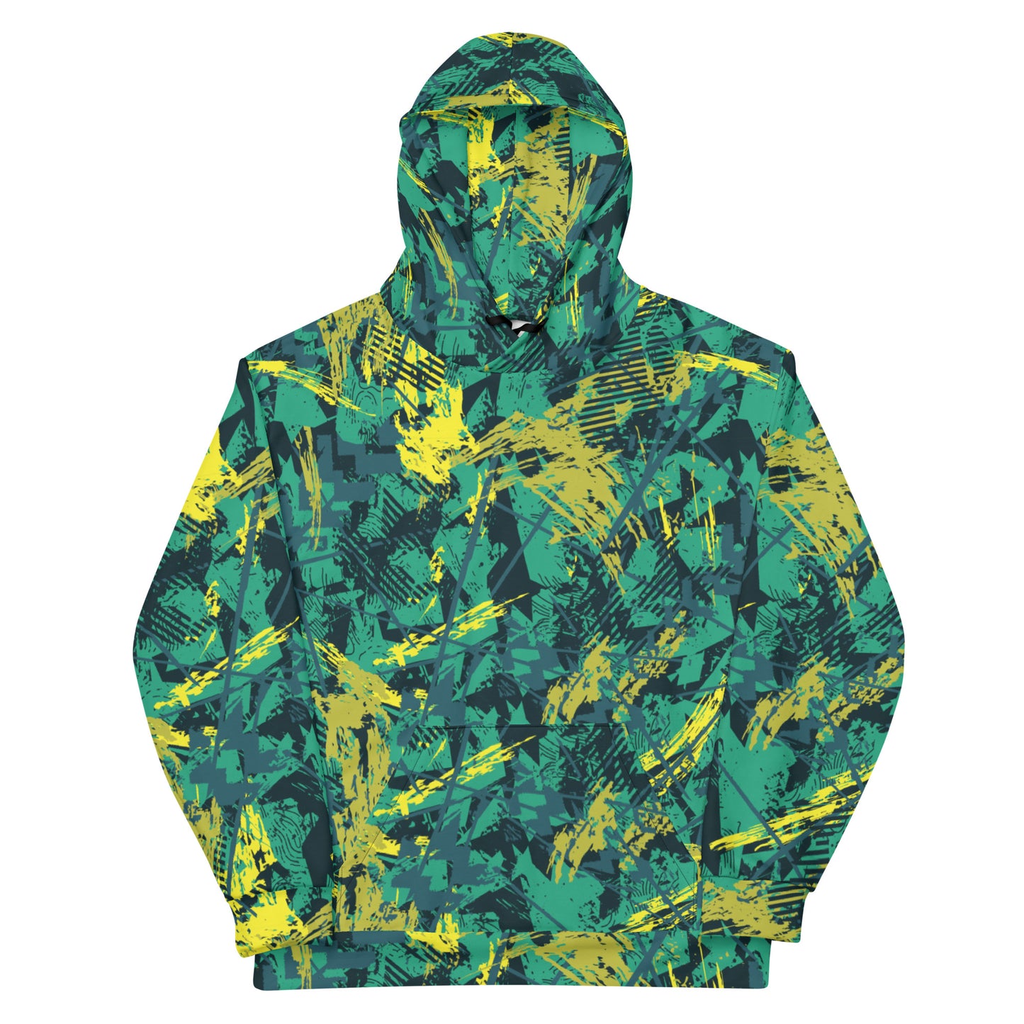 green yellow jersey pattern Unisex Hoodie