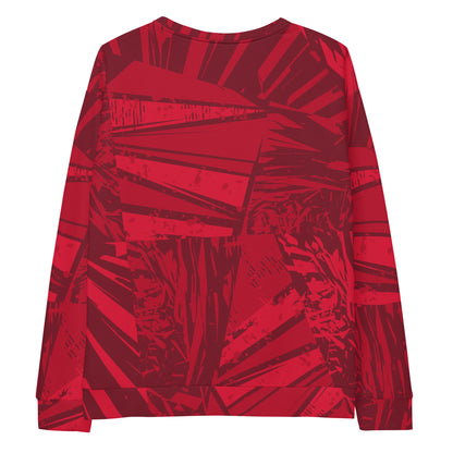 Red jersey pattern Unisex Sweatshirt