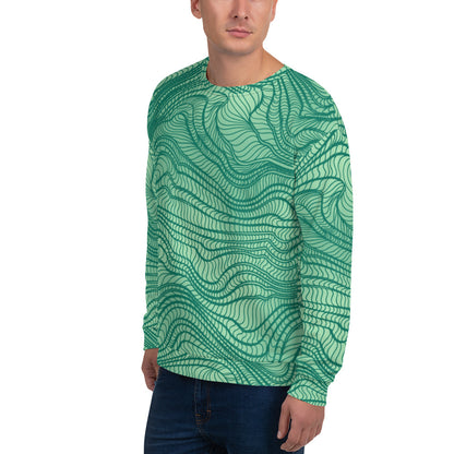 waves pattern Unisex Sweatshirt