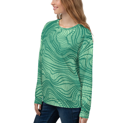 waves pattern Unisex Sweatshirt