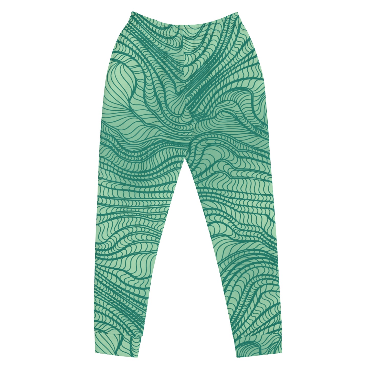 waves pattern Women's Joggers