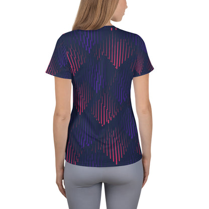 Blissful Blossom All-Over Print Women's Athletic T-shirt