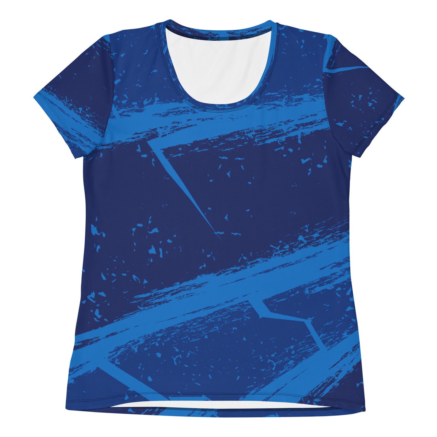 Grunge textured All-Over Print Women's Athletic T-shirt