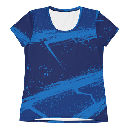 Grunge textured All-Over Print Women's Athletic T-shirt