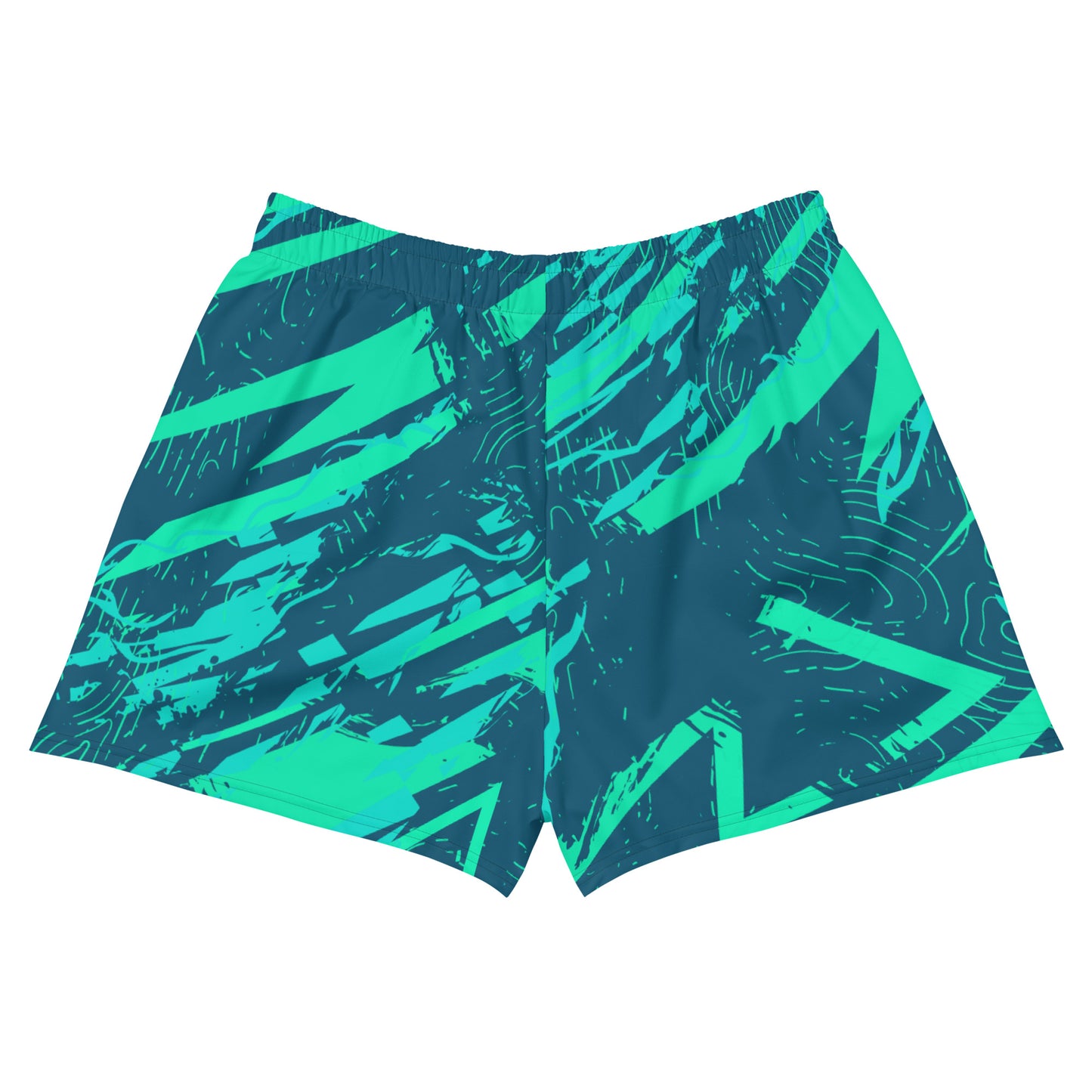 Nautical Jade Women’s Recycled Athletic Shorts