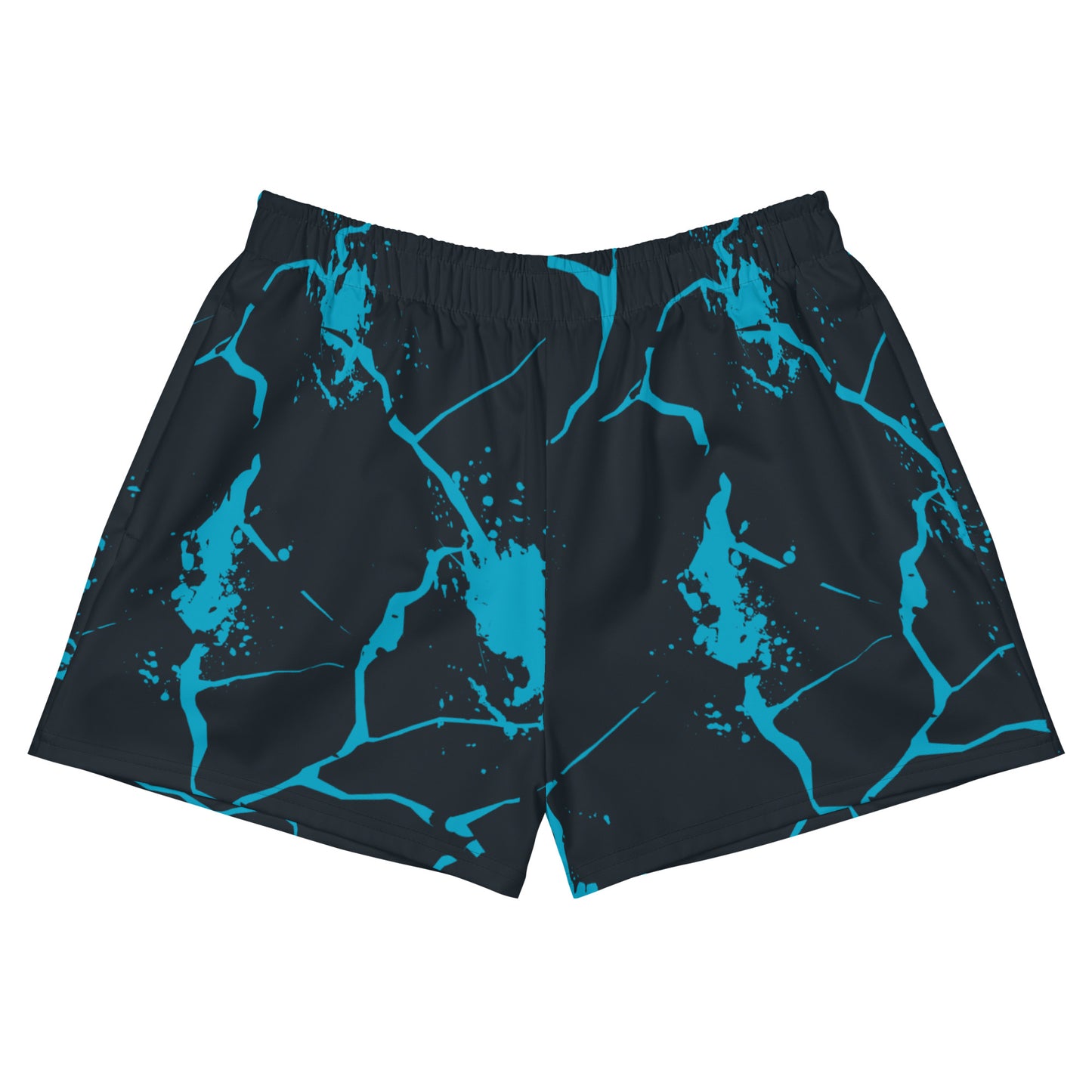 Nautical Waves Women’s Recycled Athletic Shorts