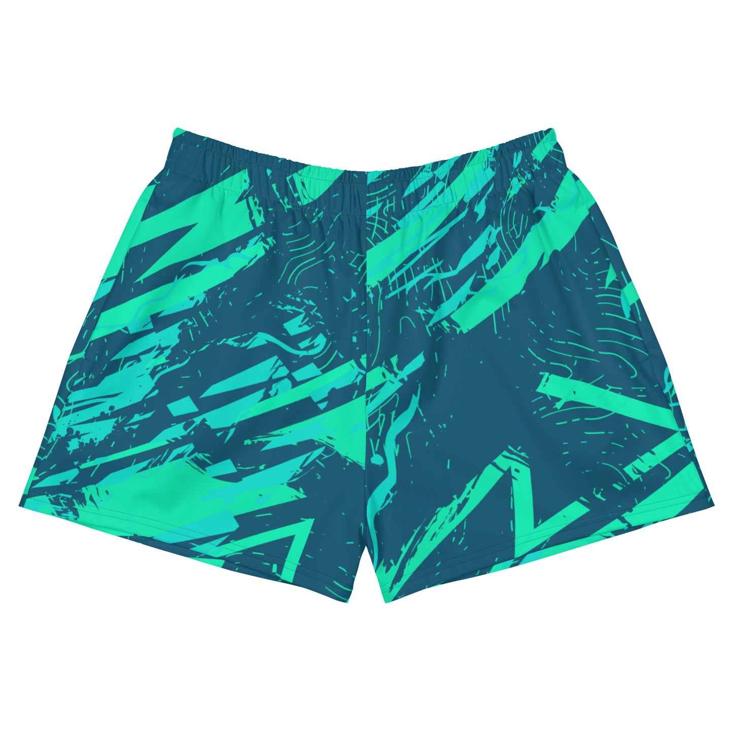 Nautical Jade Women’s Recycled Athletic Shorts